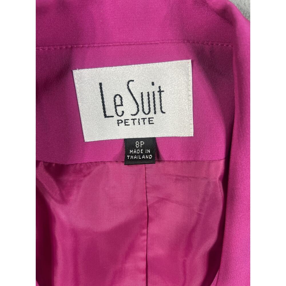 Le Suit Petite 8P Pink Blazer Jacket Women Formal Suit Style P93120 - Picture 3 of 6